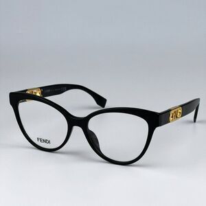NEW Fendi FE50026I 001 Black Cat Eye Women Eyeglasses FE 50026I